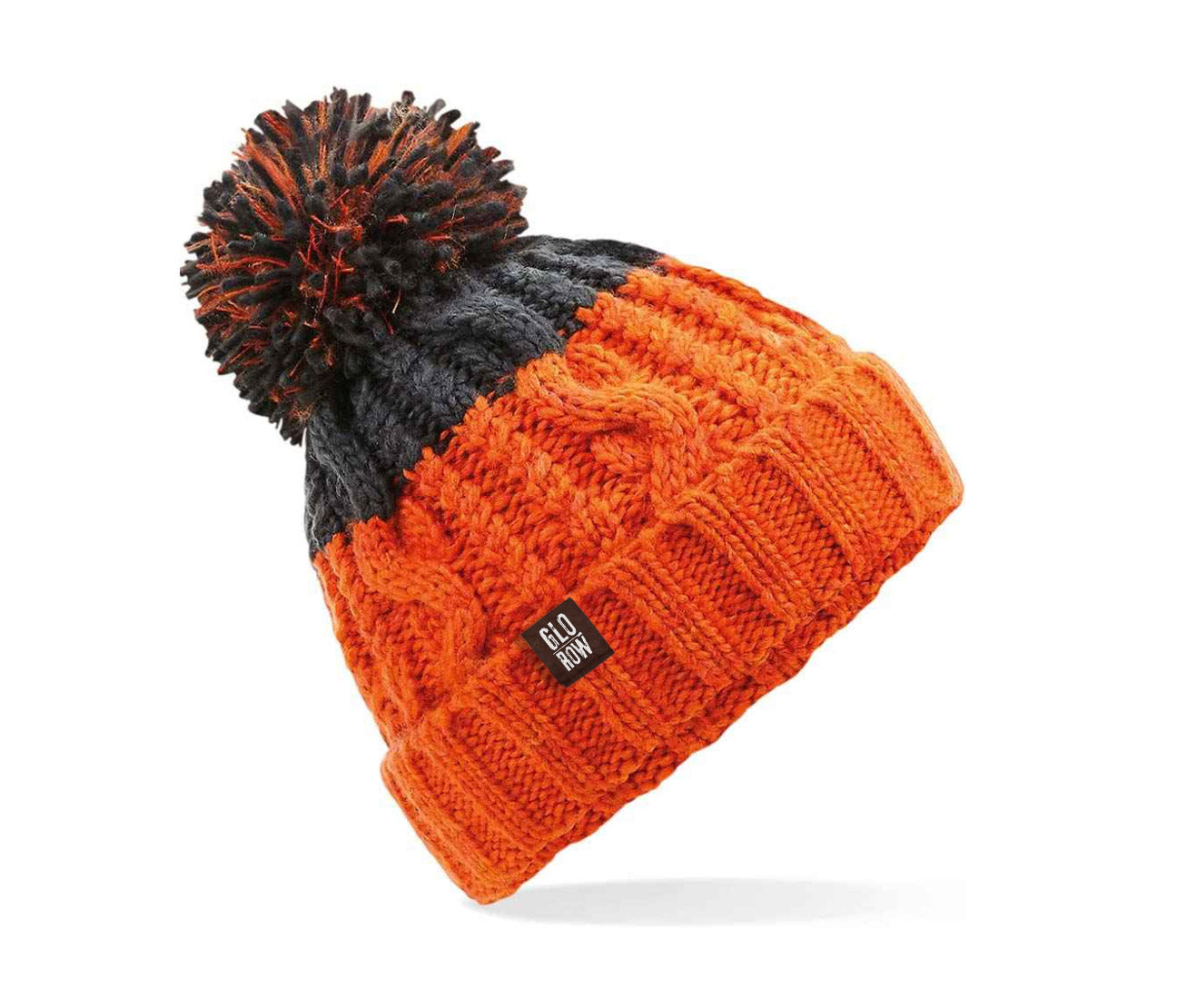 Après Beanie – Orange and Grey – Glo Row