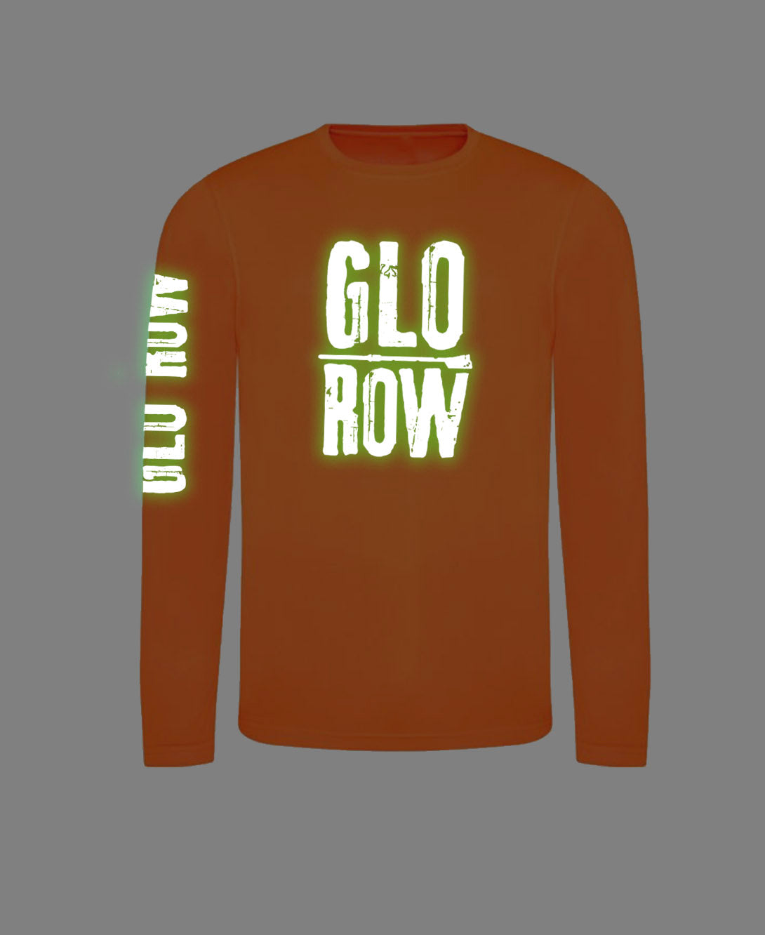 Glo Row Unisex Neon Orange Long Sleeve