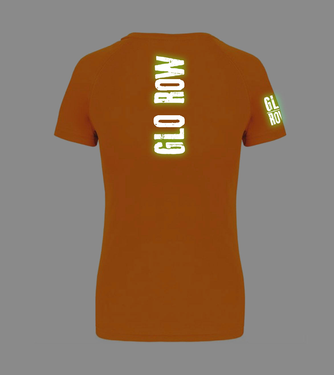 Glo Row Women’s Neon Orange Sports T-Shirt