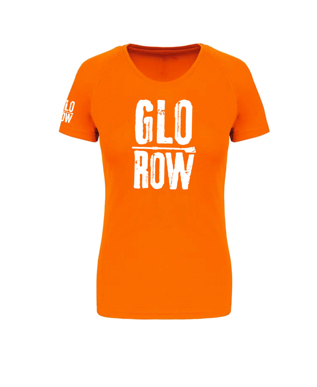 Glo Row Women’s Neon Orange Sports T-Shirt