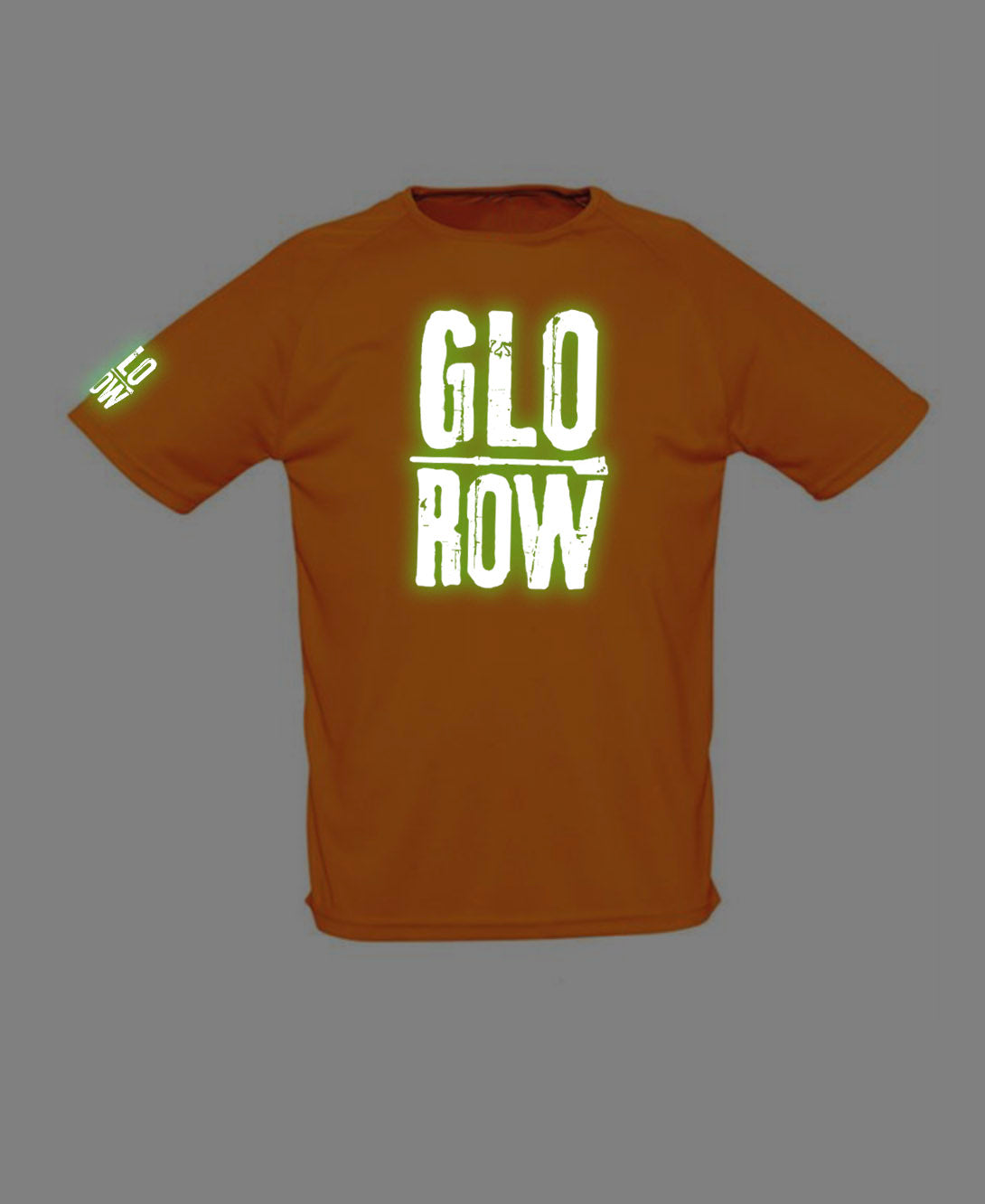 Glo Row Men’s Neon Orange Sports T-Shirt