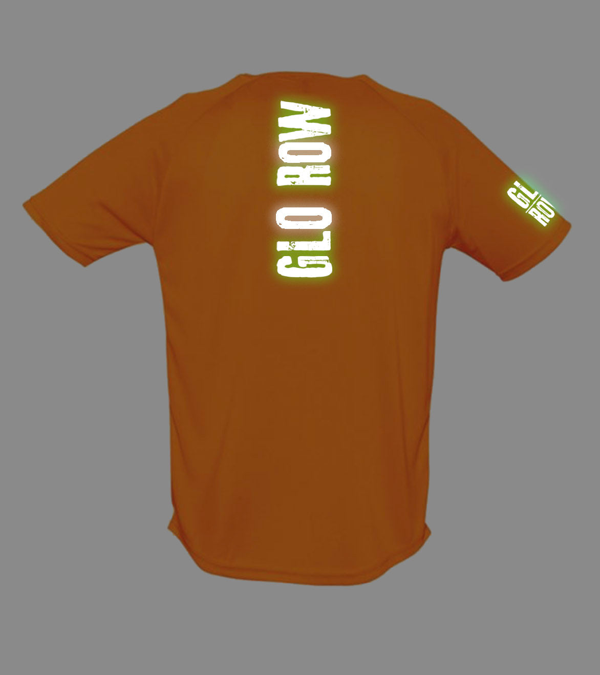 Glo Row Men’s Neon Orange Sports T-Shirt