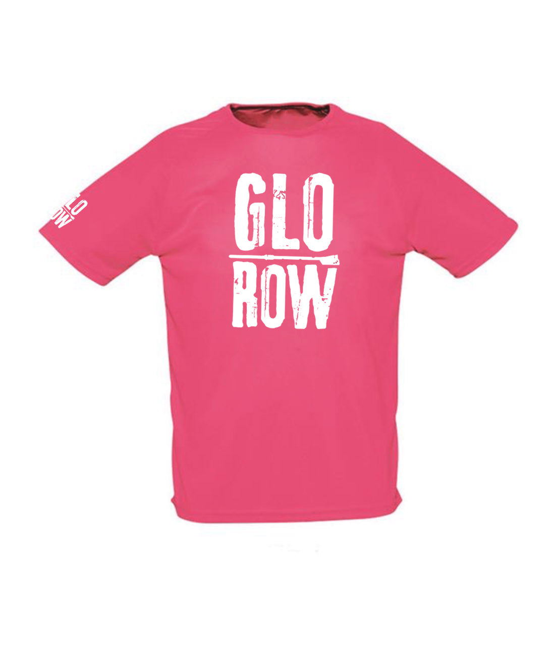 Glo Row Men’s Neon Pink Sports T-Shirt