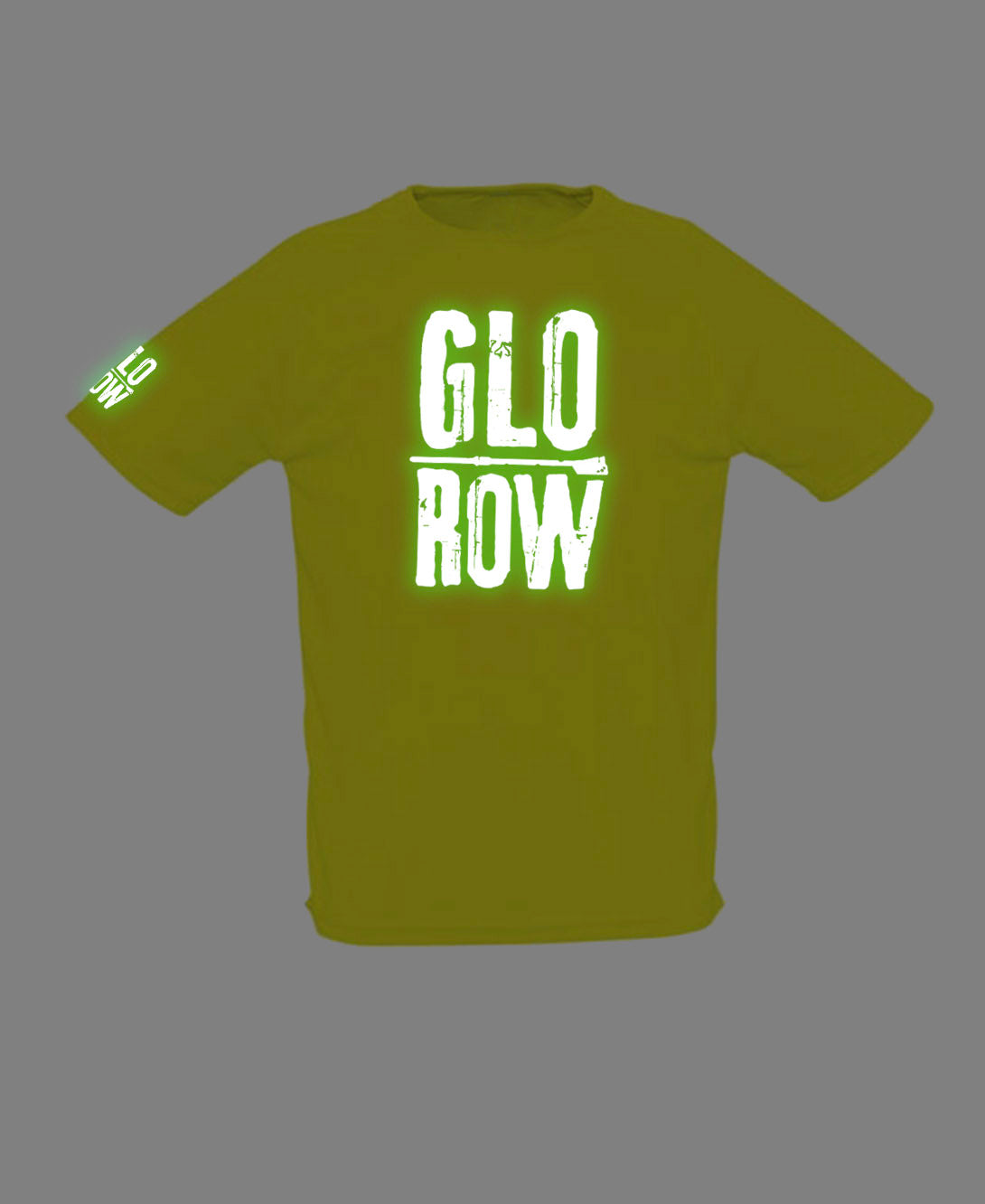 Glo Row Men’s Neon Yellow Sports T-Shirt