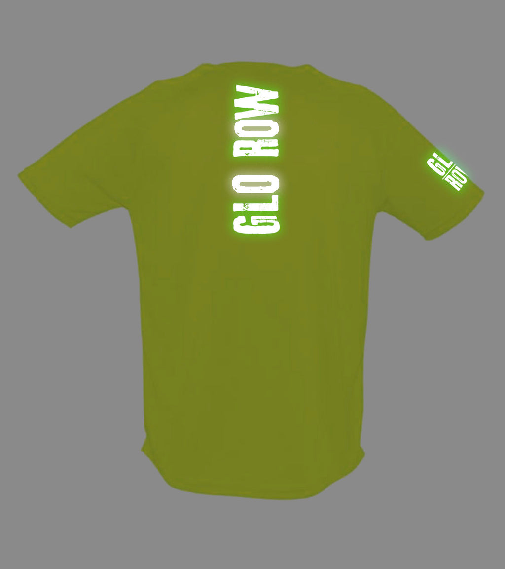 Glo Row Men’s Neon Yellow Sports T-Shirt