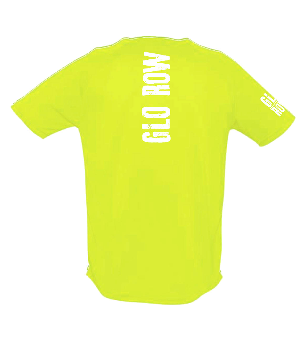 Glo Row Men’s Neon Yellow Sports T-Shirt
