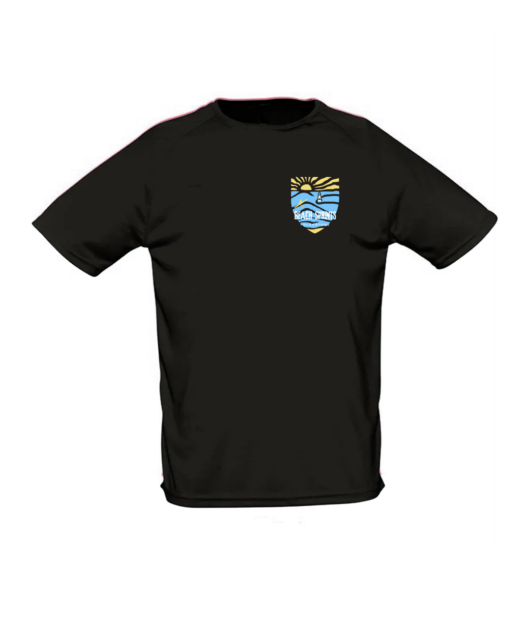 Beach Sprints Folkestone Performance T-Shirt - Black