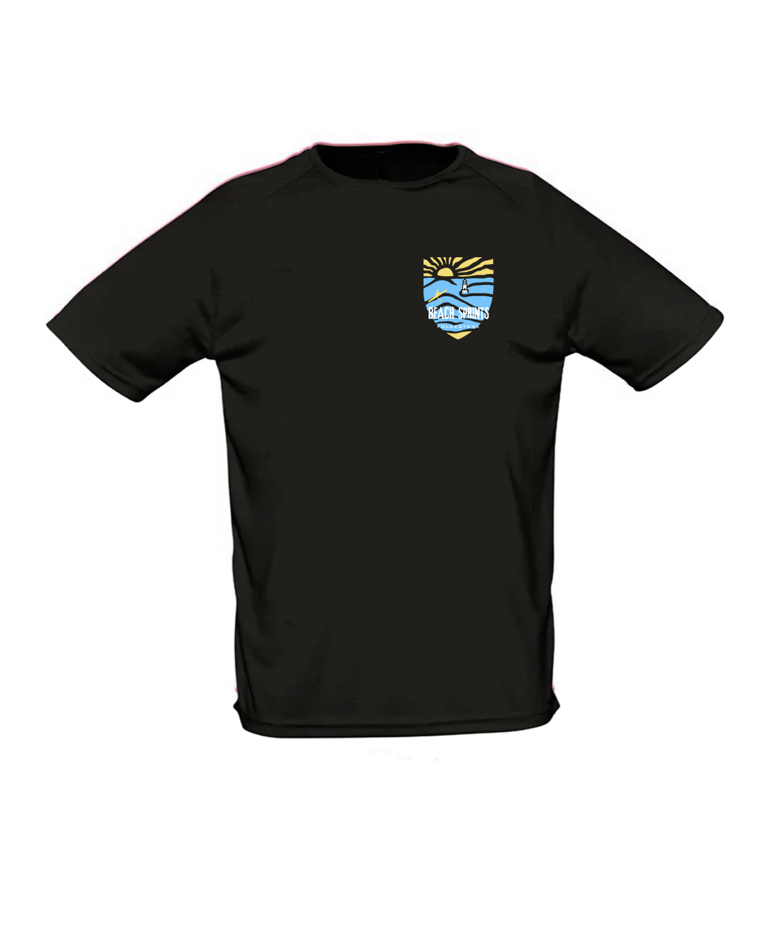 Beach Sprints Folkestone Performance T-Shirt - Black