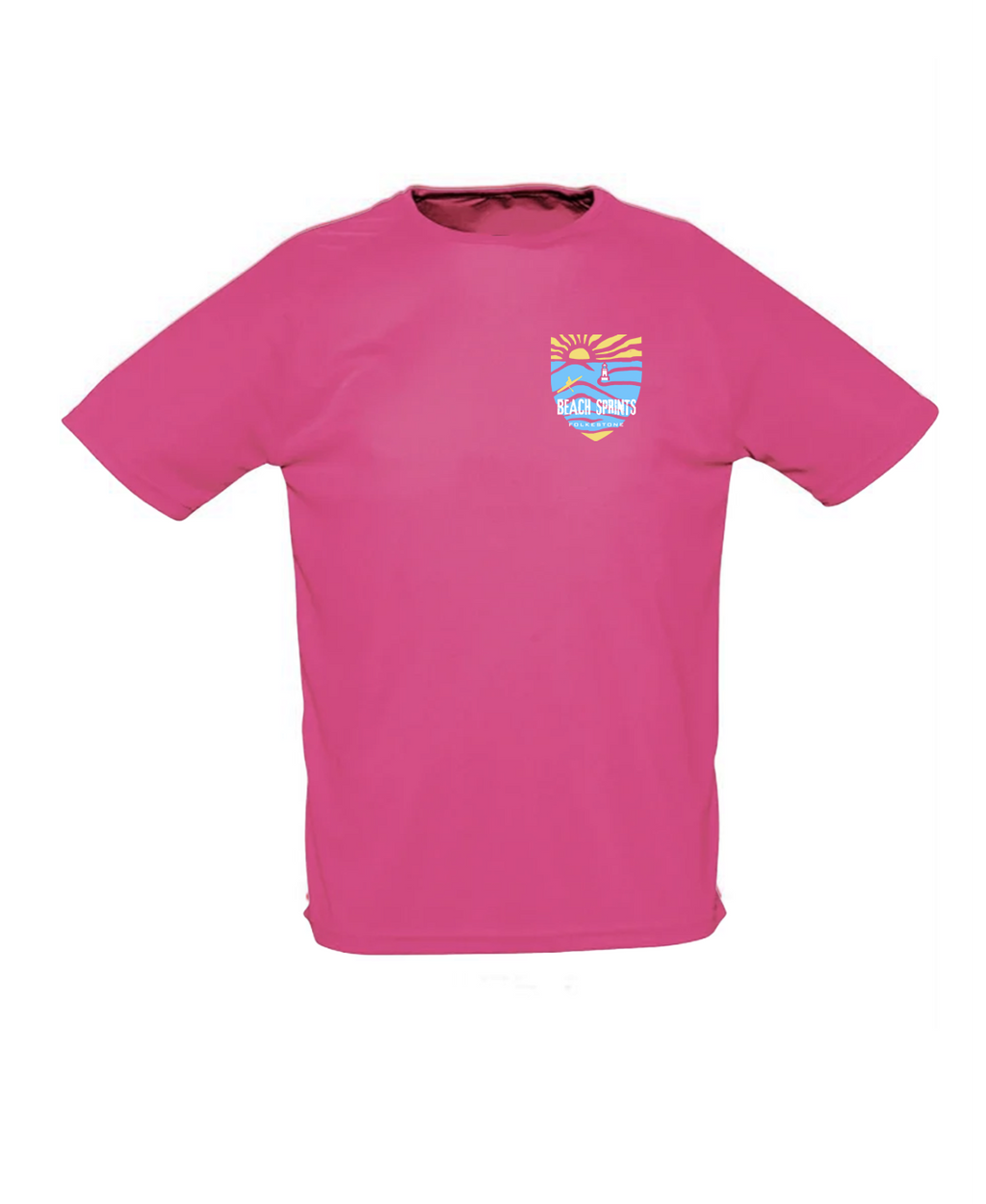Beach Sprints Folkestone Performance T-Shirt - Pink