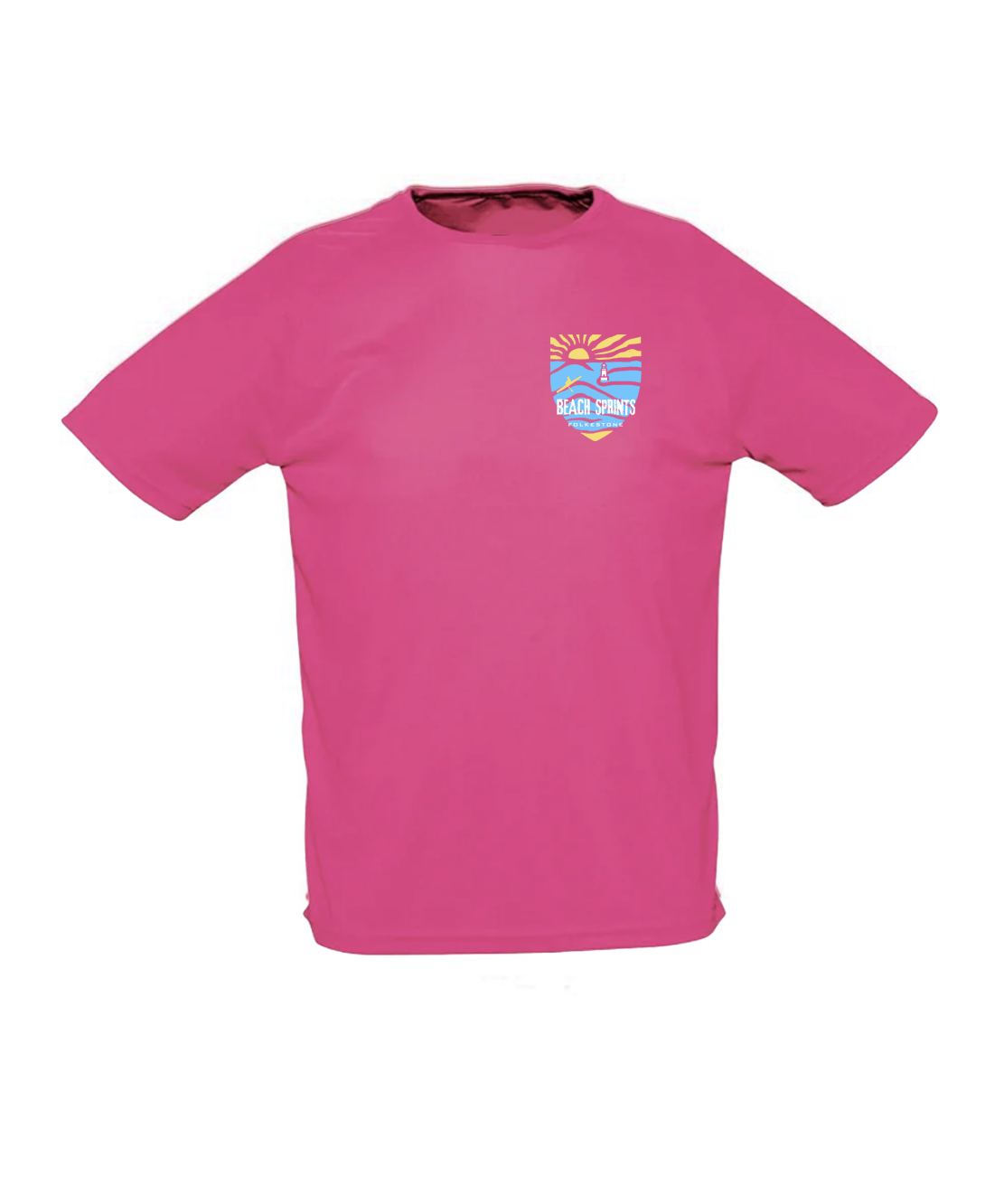 Beach Sprints Folkestone Performance T-Shirt - Pink