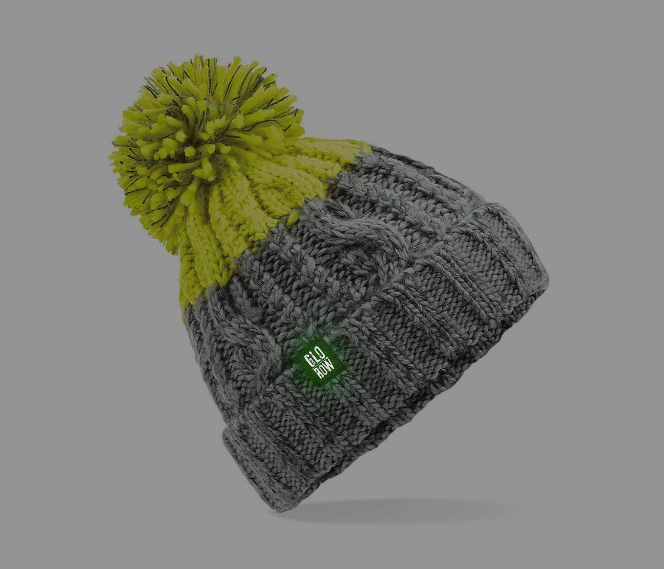 Après Beanie – Grey & Lime