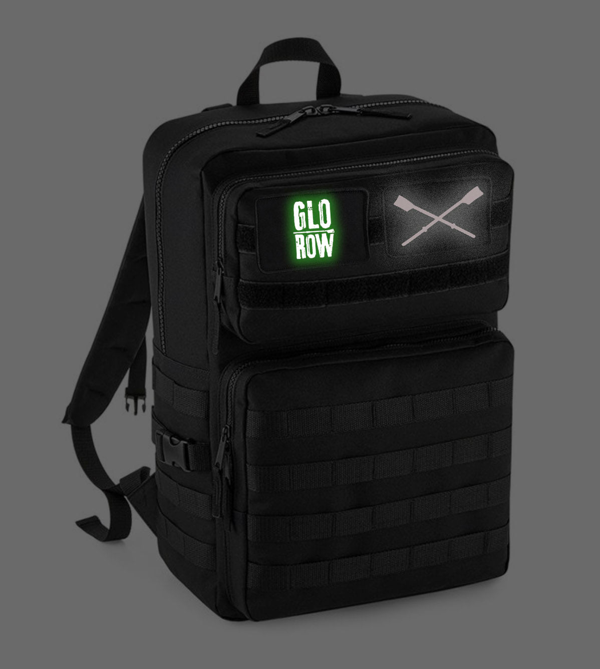 Glo Row Black Tactical Rucksack